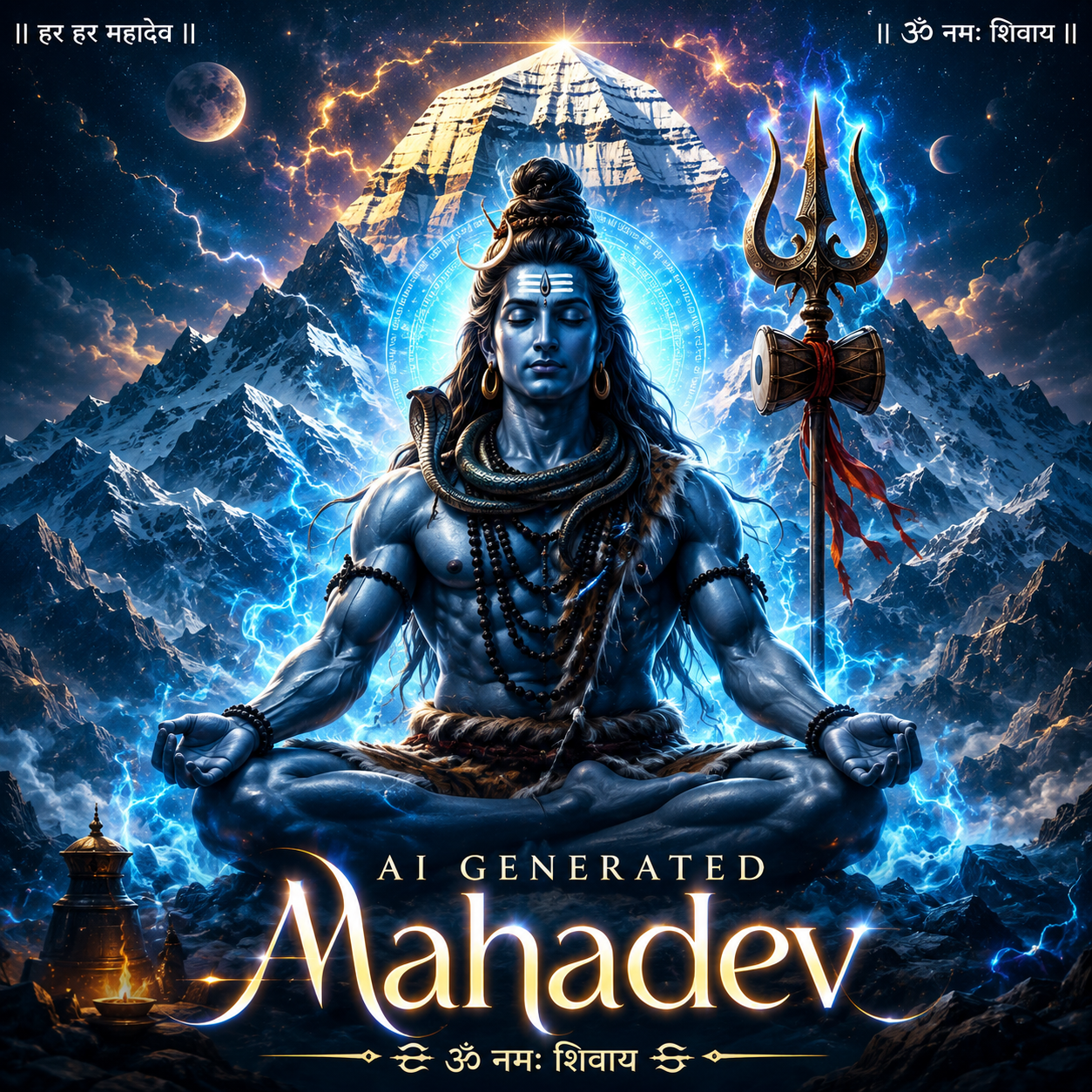 AI Generated Mahadev Image