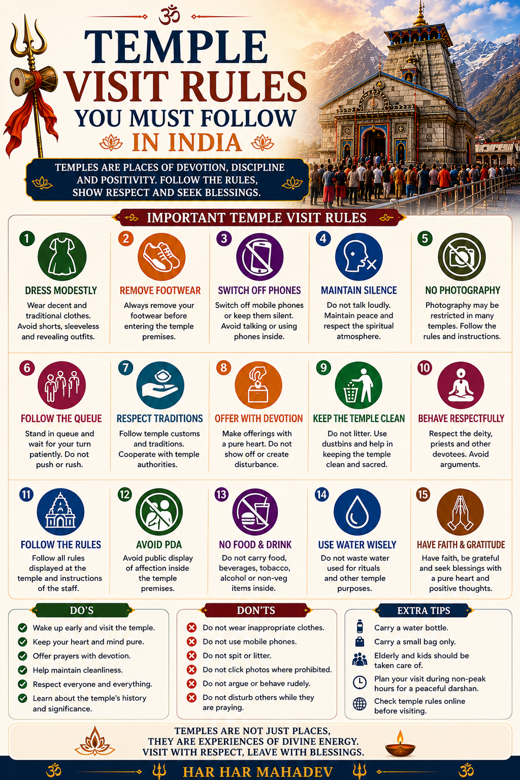 Temple Visit Rules You Must Follow in India