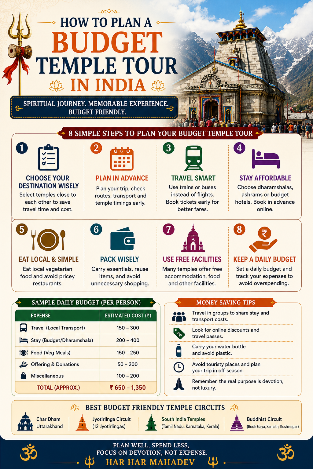 How to Plan a Budget Temple Tour in India