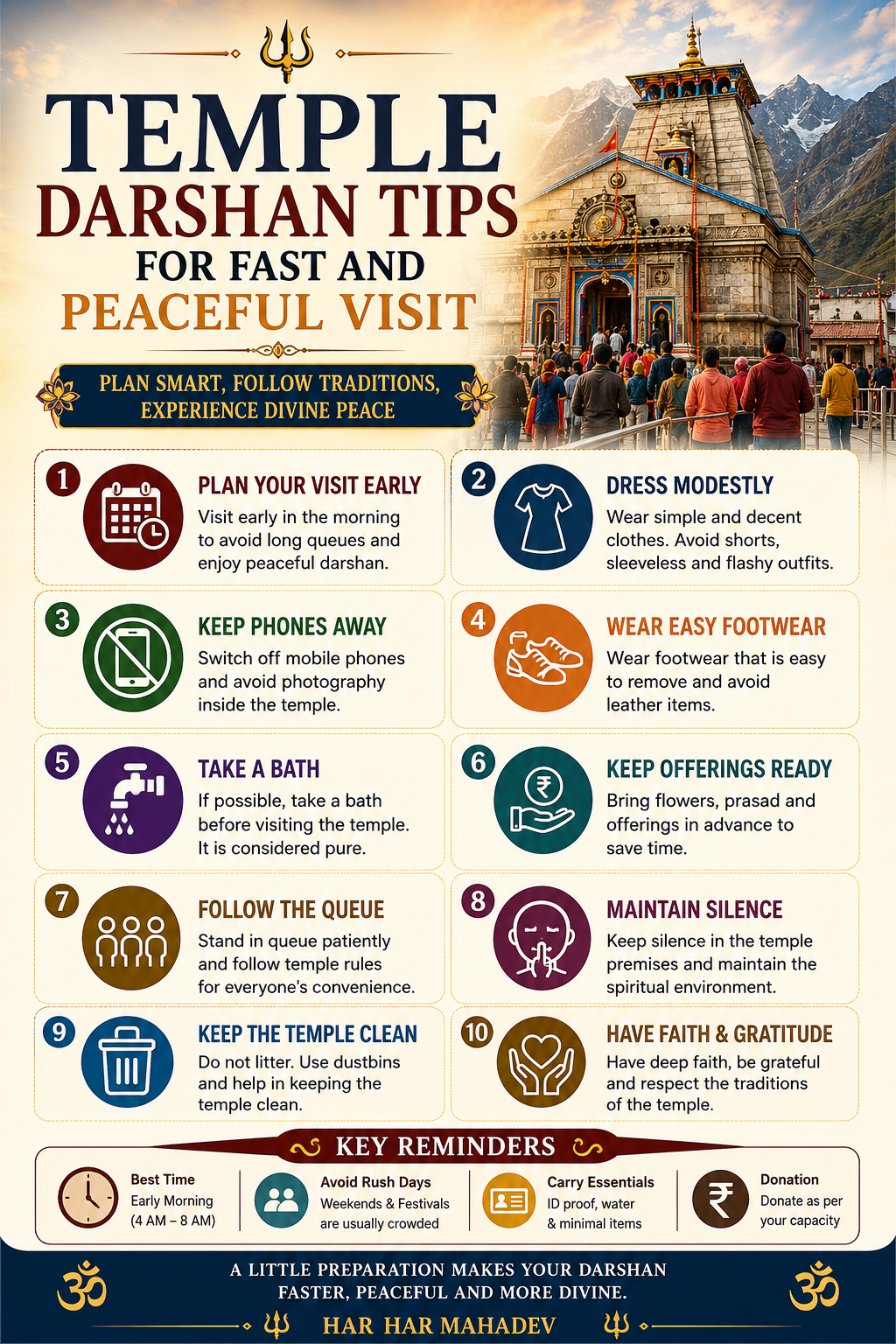 Temple Darshan Tips for Fast and Peaceful Visit